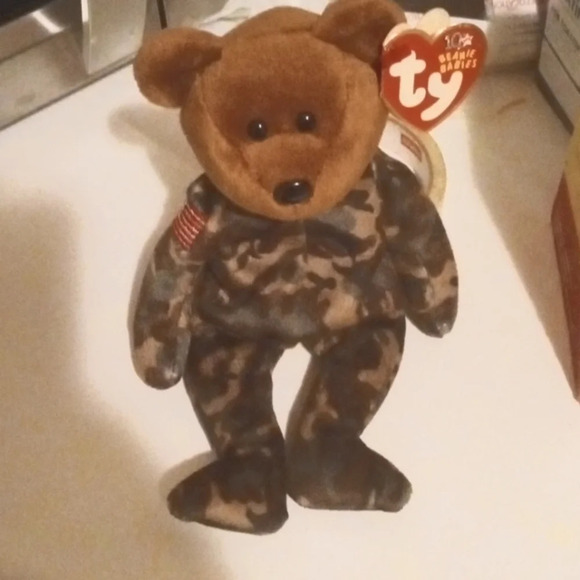 Ty Beanie Babies Hero The Bear - Picture 1 of 10